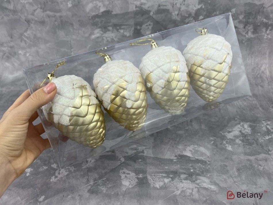 Jucărie Pentru Brad De Crăciun „Con Și Zăpadă” | 3