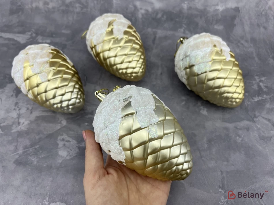 Jucărie Pentru Brad De Crăciun „Con Și Zăpadă” | 4