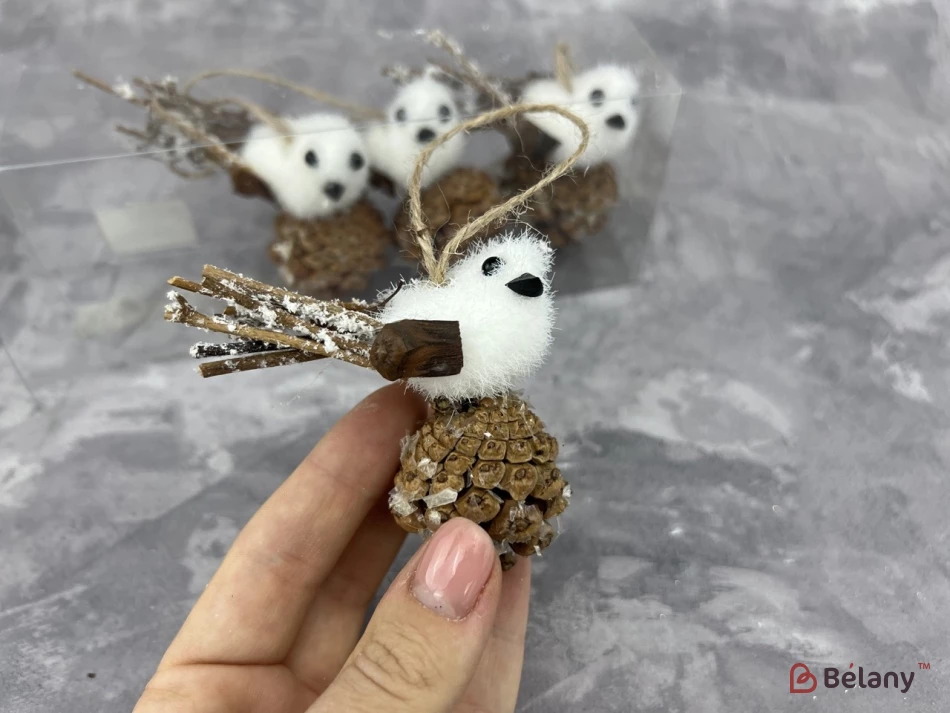 Jucărie Pentru Pom De Crăciun „Păsări Pe Băț”