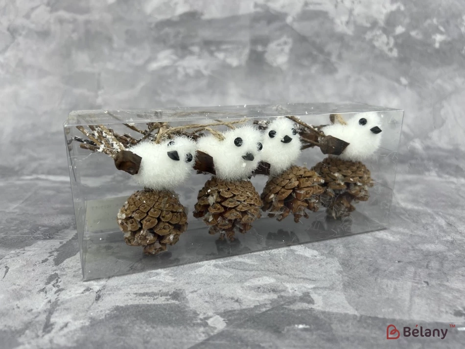 Jucărie De Pom De Crăciun „Pasare Pe Băț” S