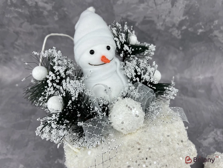 Decor Suspendat „Omul De Zăpadă În Pădurea De Iarnă” | 2