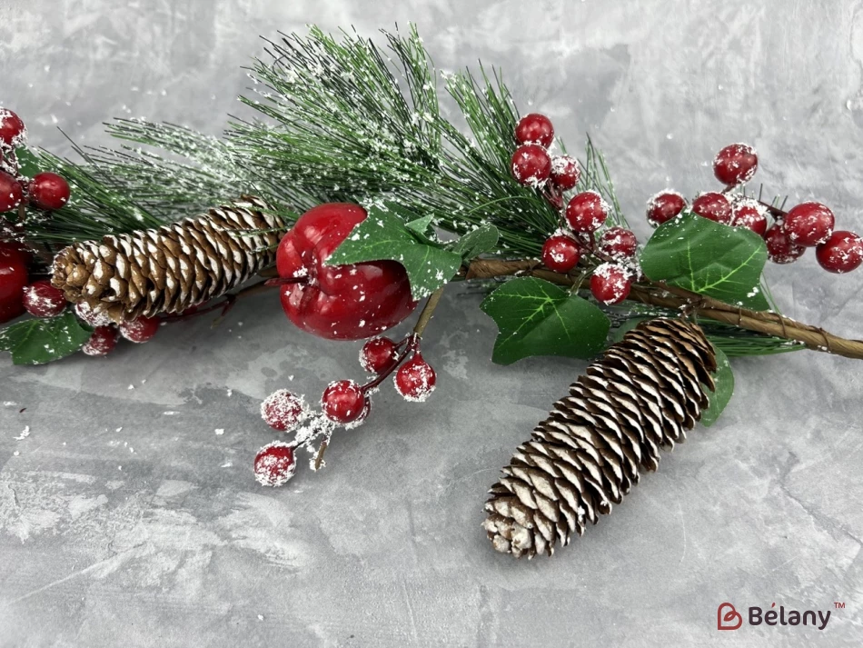 Ramura De Anul Nou Cu Un Măr „Winter Apple”