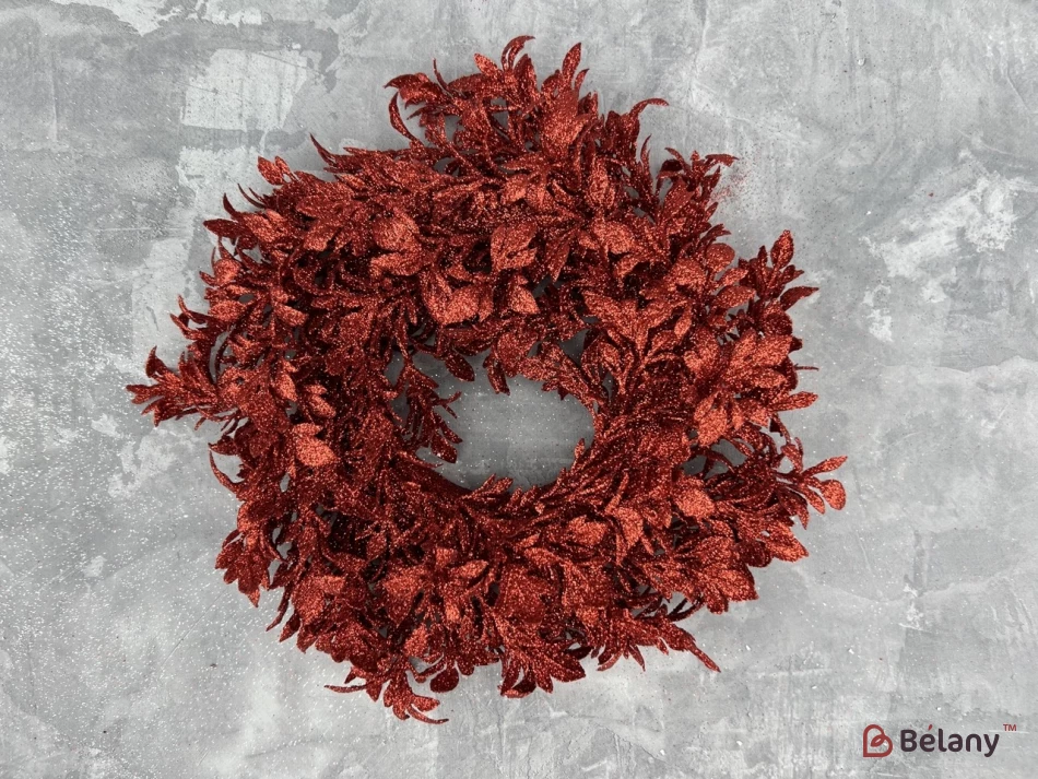 Decorul De Anul Nou „Coroana” Roșu