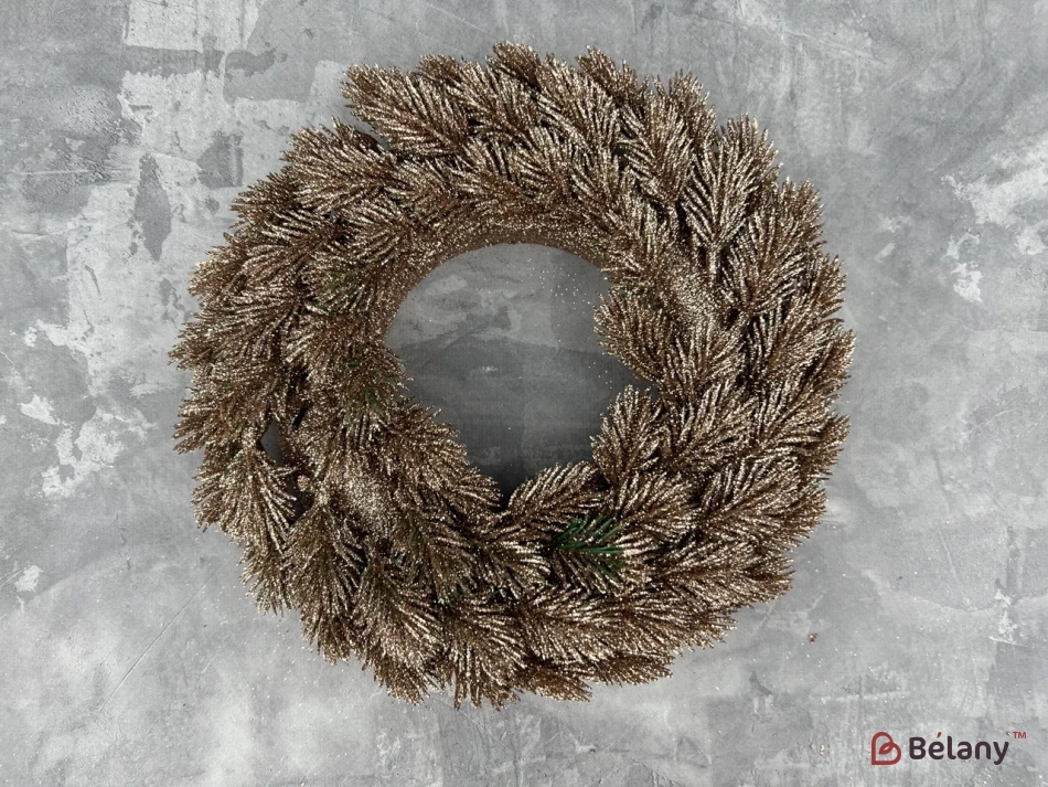 Decor De Anul Nou „Coroana” Bronz