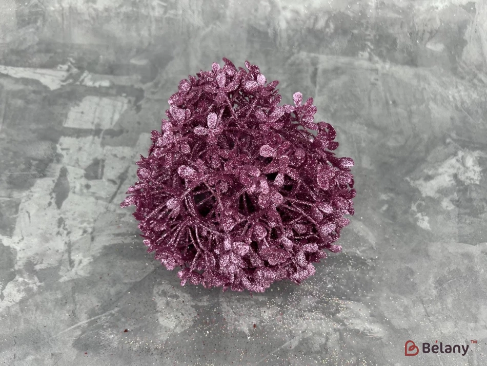 Decor „Flower Boom” Cu Sclipici De Zmeură