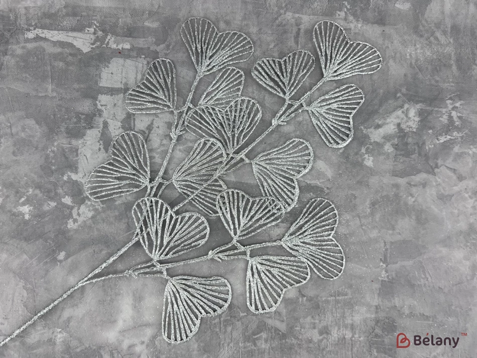 Ramura Decorativa "pasiunea" Argintie