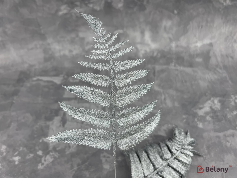 Ramuri De Decor „Frunze” Argintii