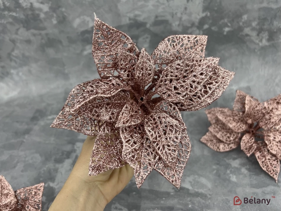 Flori Decorative De Crăciun Bronz | 2