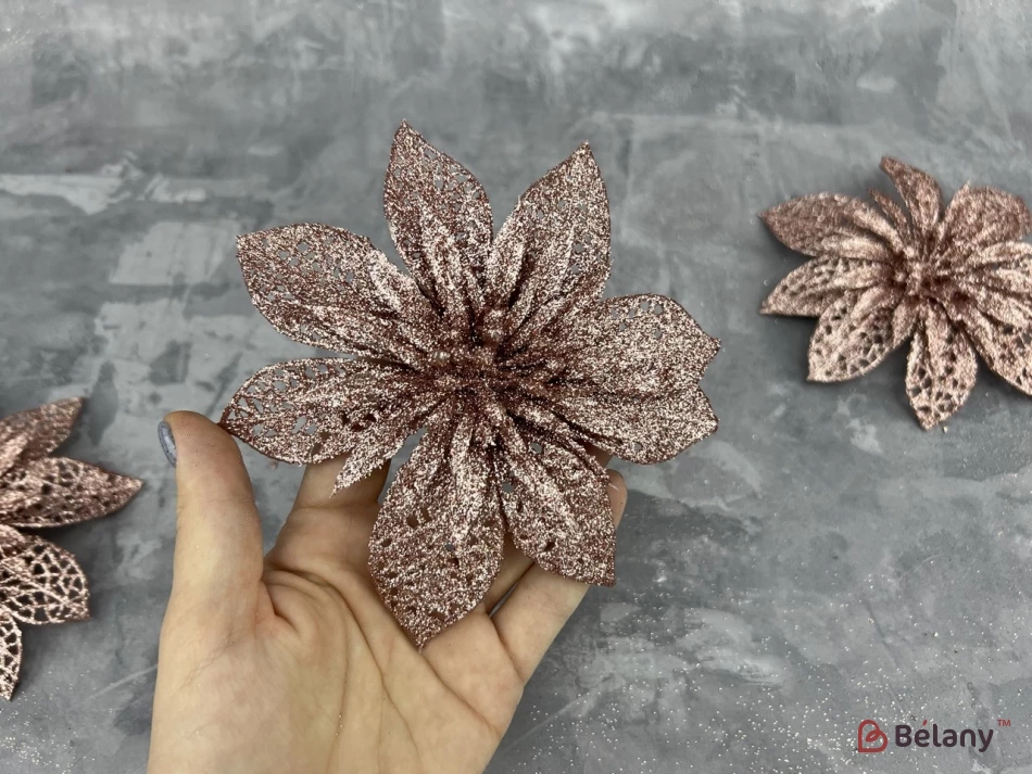 Decor De Anul Nou "flower Glitter" Pudră | 2