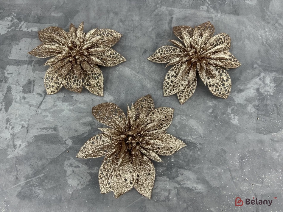Decor De Anul Nou „Flower” Bronz