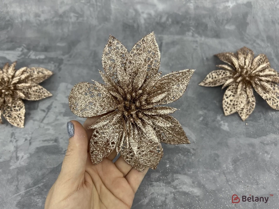 Decor De Anul Nou „Flower” Bronz | 2