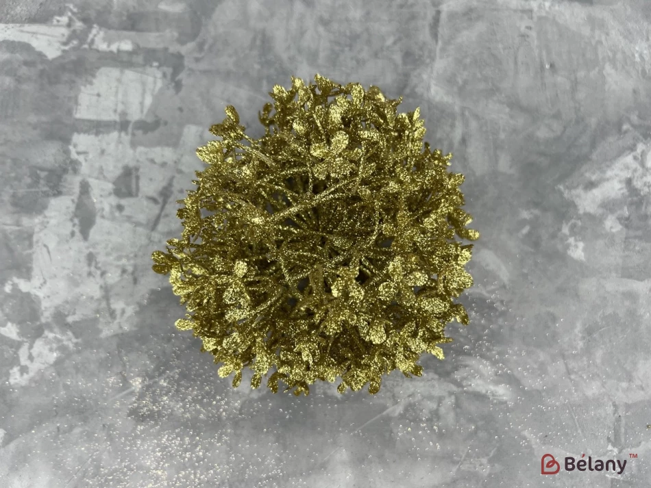 Decor „Flower Boom” Cu Sclipici Auriu