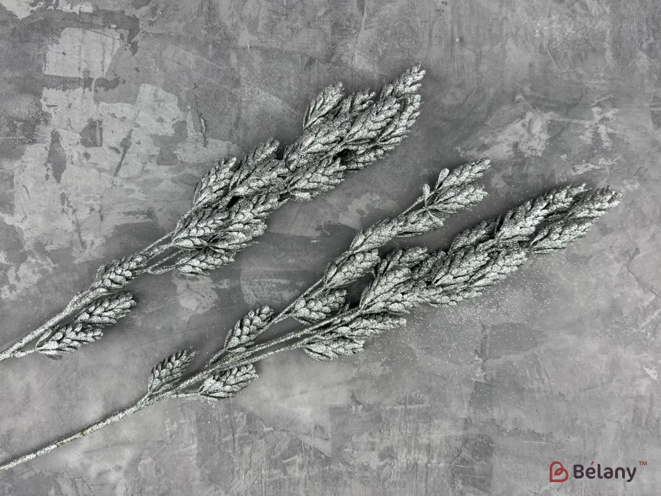 Ramura De Decor "conuri" Argintie