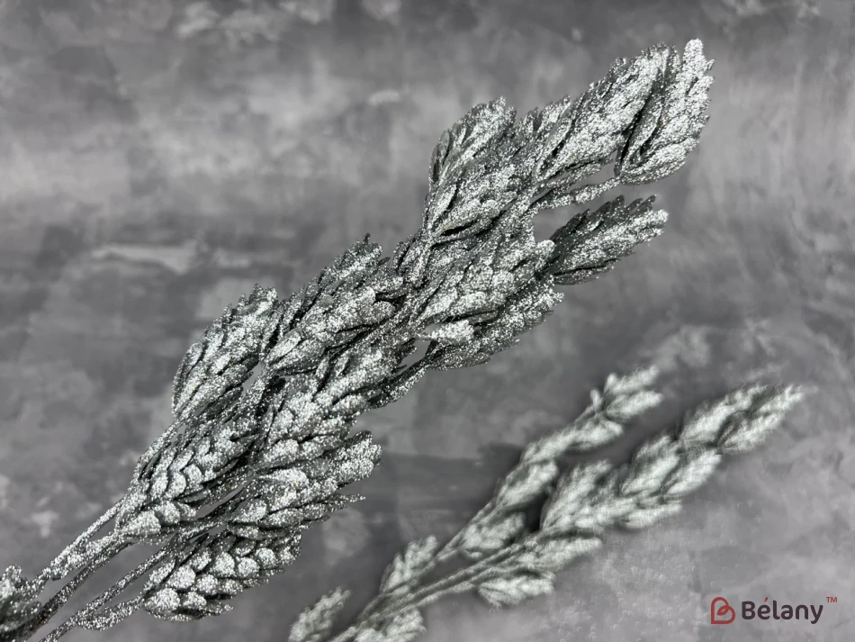 Ramura De Decor "conuri" Argintie | 3