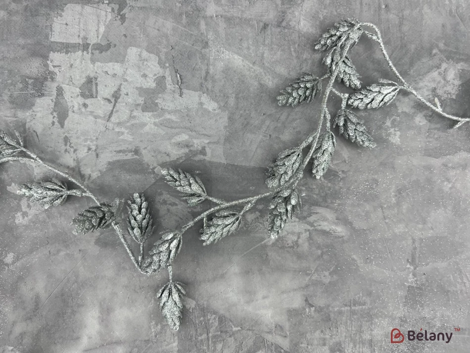 Creangă Decorativă „Crangă Lungă” Argintie