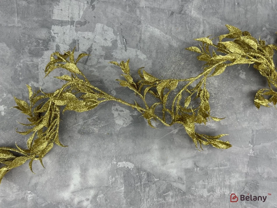 Ramura Pentru Decor "flori Lungi" Auriu