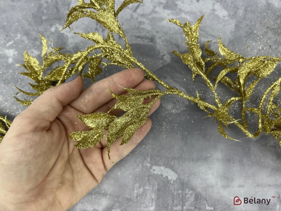 Ramura Pentru Decor "flori Lungi" Auriu | 2