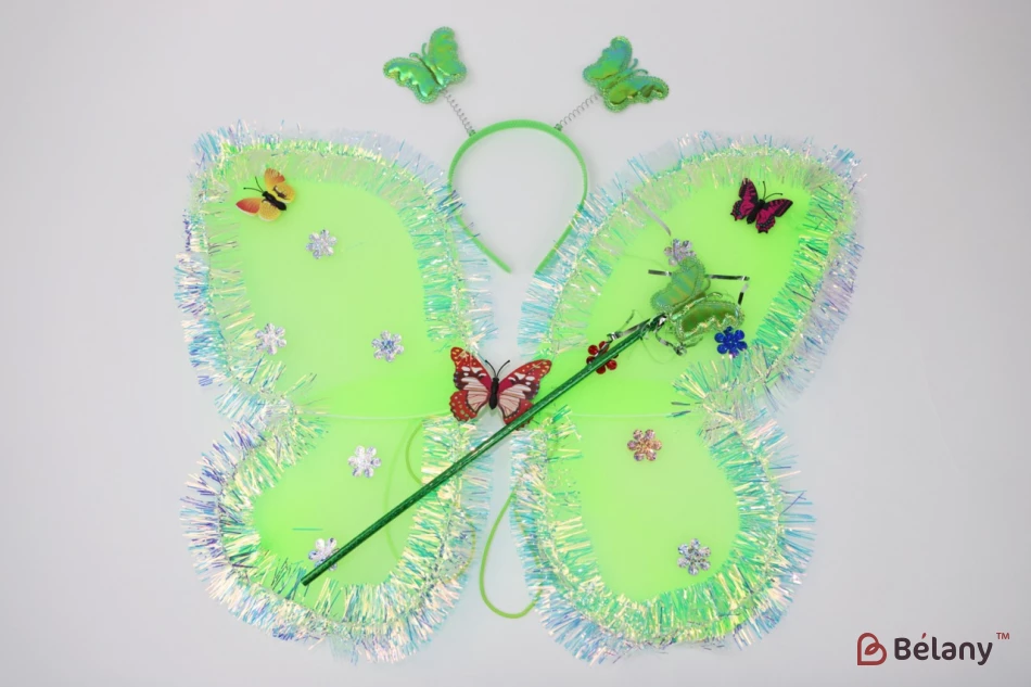 Setați „Butterfly #13” Verde Deschis