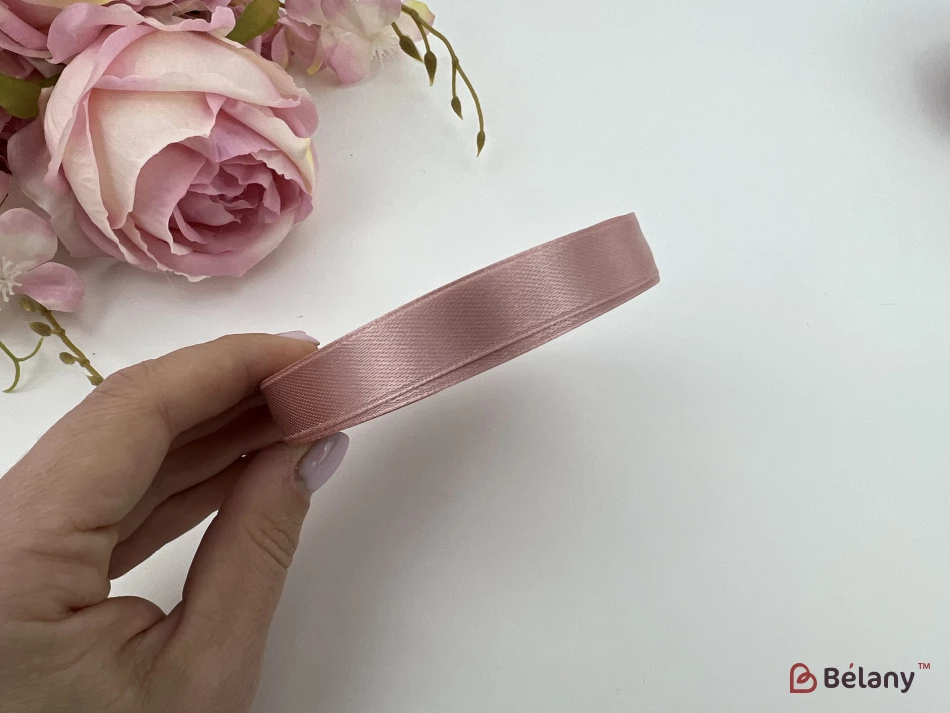 Panglică Din Satin "slender" Murdar Roz