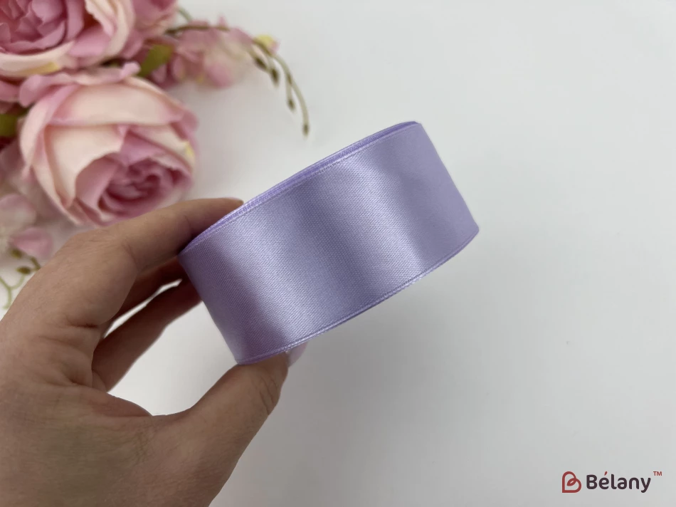 Panglică Din Satin "broad" Lavandă
