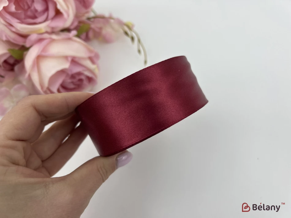 Panglică Din Satin „Broad” Burgundy