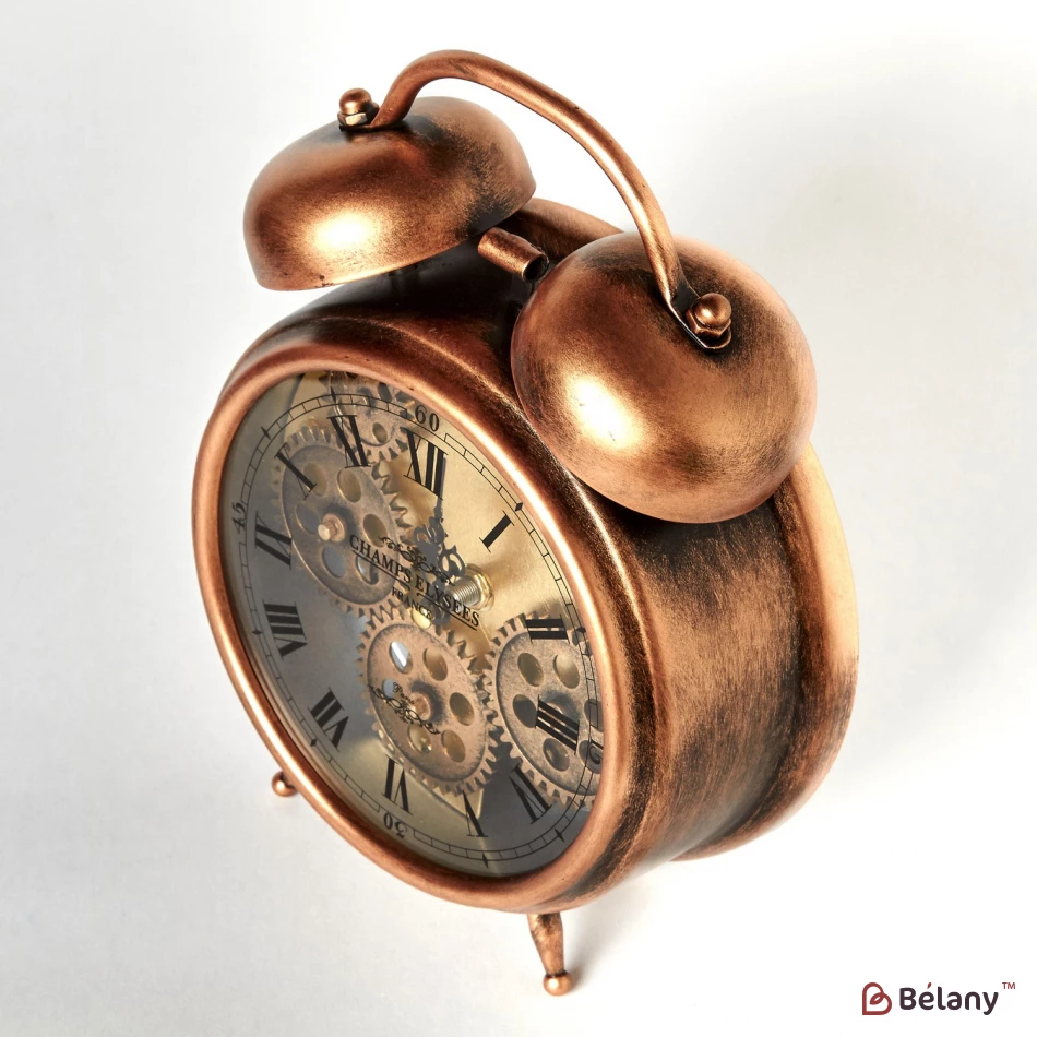 Ceas Decorativ "alarma" Bronz | 2