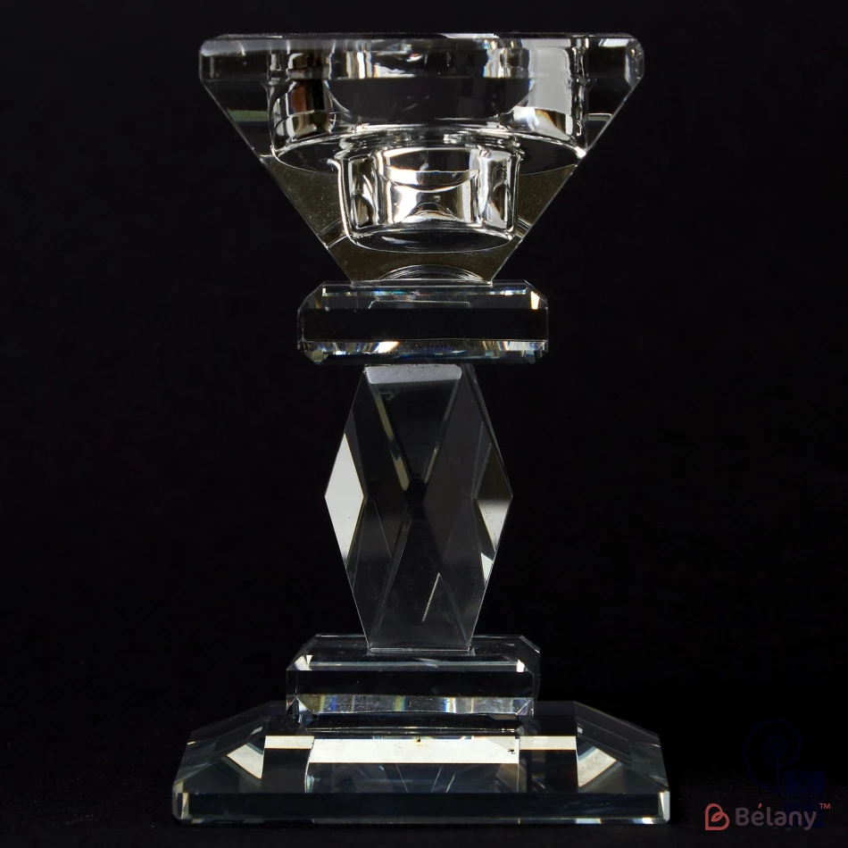 Sfeșnic Din Sticlă „Square Glass” S