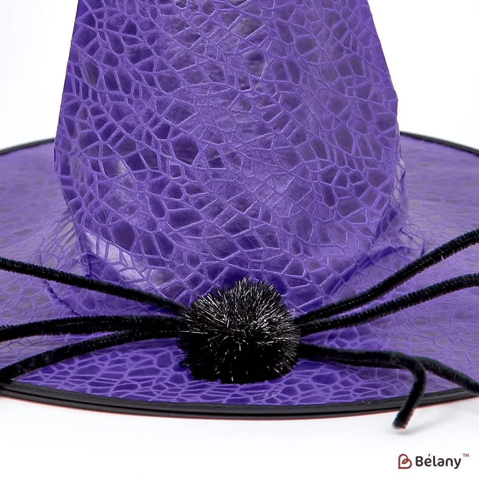 Pălărie De Vrăjitoare „Pianjen” Mov | 2