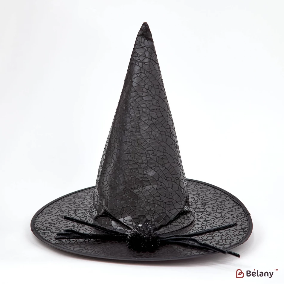 Pălărie De Vrăjitoare „Pianjen” Neagră