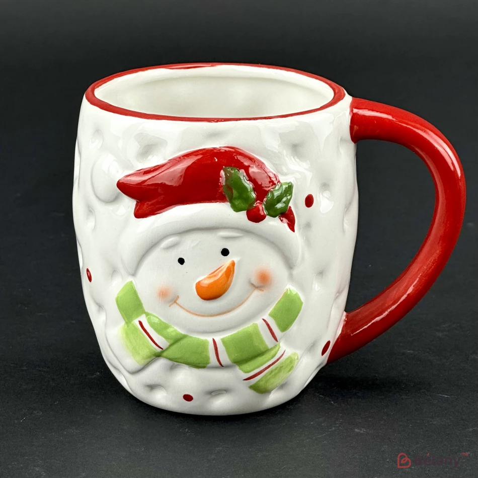 Керамическая чашка "Santa white" #1 | 3