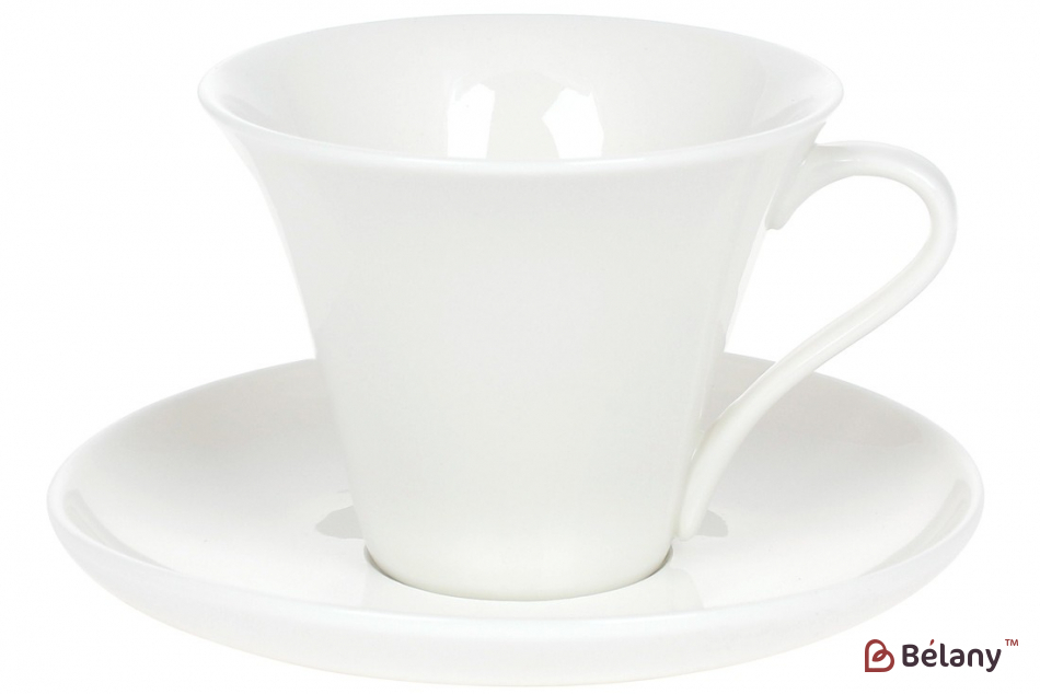 Фарфоровый набор чашка с блюдцем " Ideal"