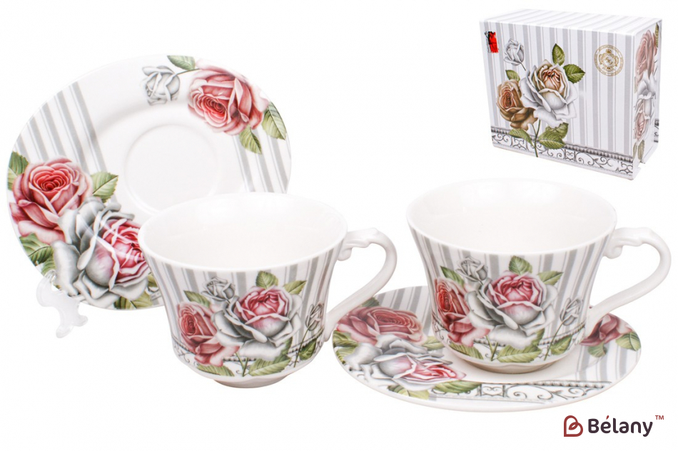 Фарфоровый набор чашка с блюдцем "Moulin rouge"