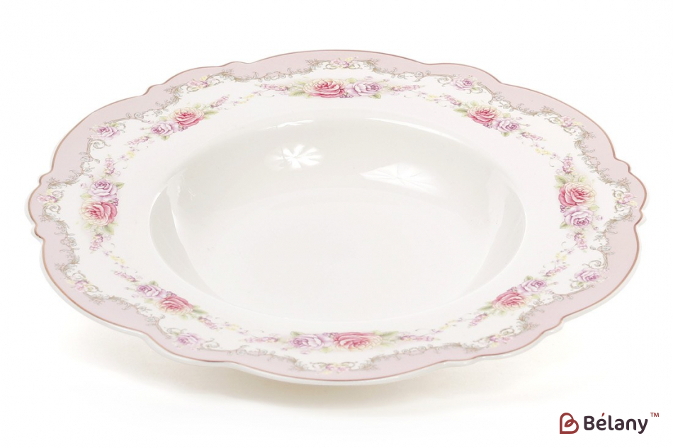 Фарфоровая обеденная тарелка "Rosa "D23.2