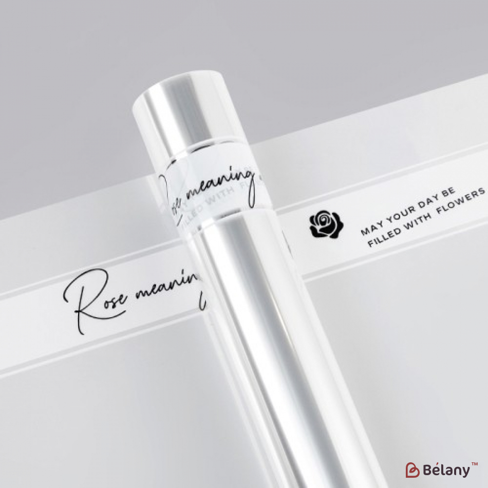 Hârtie de calc transparentă pentru flori „Semnificația albă”