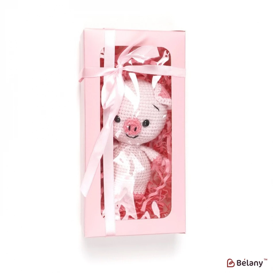 Вязаная игрушка амигуруми свинка "Chavik" | 3