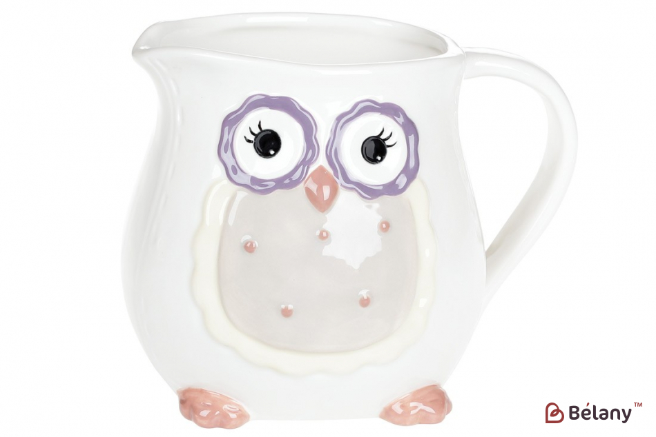 Керамический кувшин 1,2 л "My darling", фигурный, белый