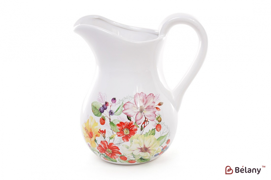Керамический кувшин 1 л "Fragrant berry", белый