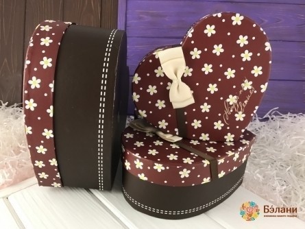 Cutie În Formă De Inimă "cacao"