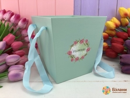 Cutie Cu Flori Albastre "flori"