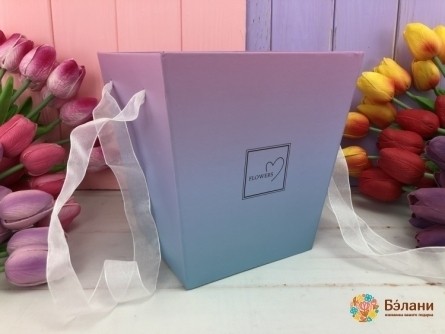 Cutie Cu Flori Roz-Albastre "flori"