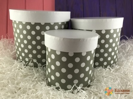 Caseta De Pălării Gri "mazăre"