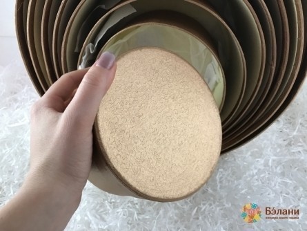 Cutie Rotundă „8 Buc” Din Bronz