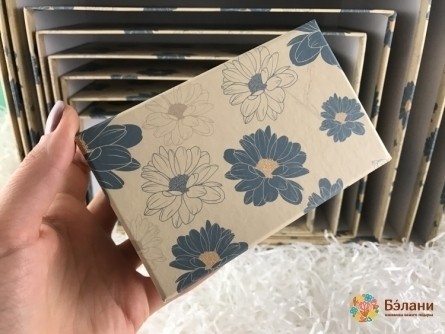 Set Dreptunghiular "flori Albastre" (Set De 10 Buc)