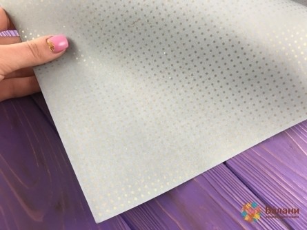 Hârtie De Înfășurare Albastru Polka Dot (50/70 Cm)