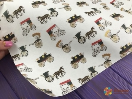 Hârtie De Ambalat „Mașini Retro” (50/70 Cm)