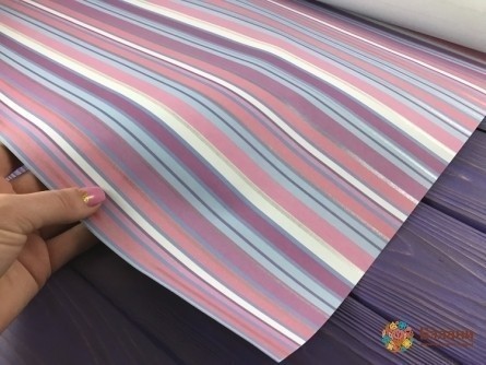 Hârtie De Ambalat "dungi De Liliac" (50/70 Cm)