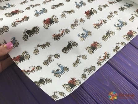 Hârtie De Ambalat "motociclete" (50/70 Cm)