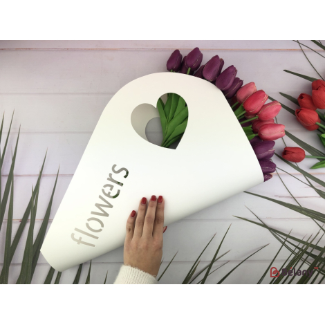 Pachet Pentru Flori "flori" Alb