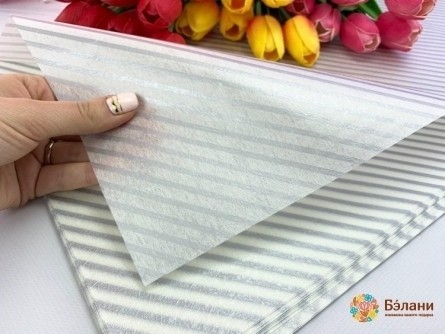 Felia Laminată „Fâșii” Argintii