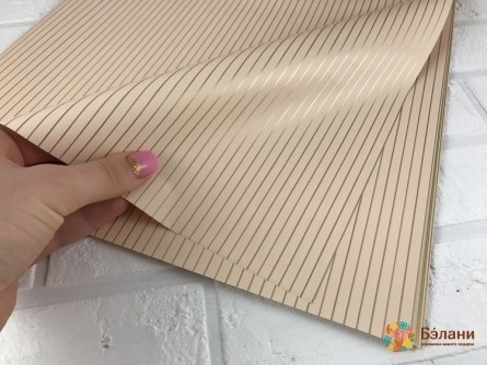 Urmărirea Hârtiei „Dungi De Aur” Bej Închis